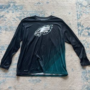 Philadelphia Eagles Nike Dri-Fit Sideline Gradient Long-Sleeve T-Shirt - XXL